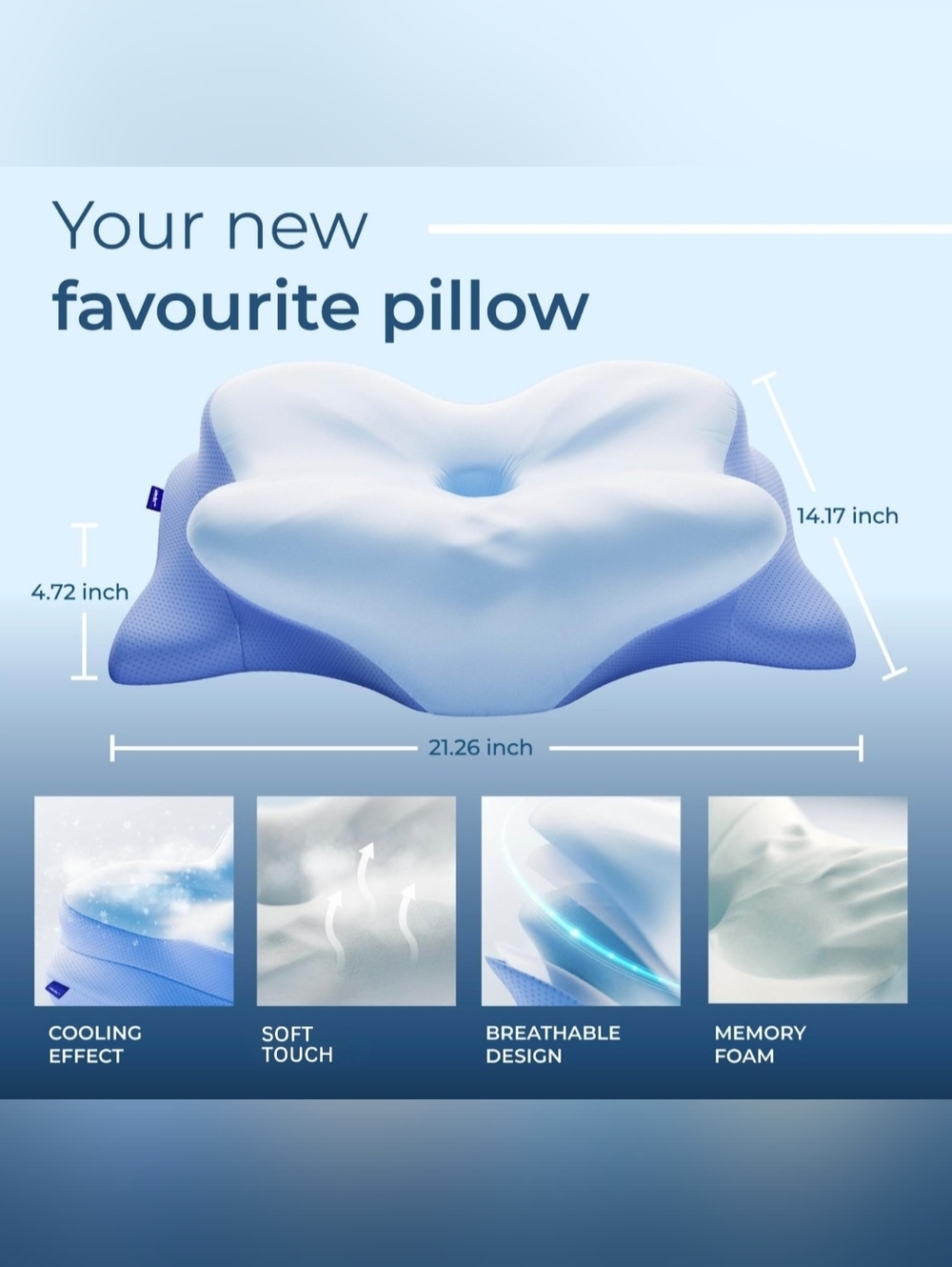 🔹️Derila Ergo Cervical Neck Pillow #NeckSupport #FoamPillow 🔹️